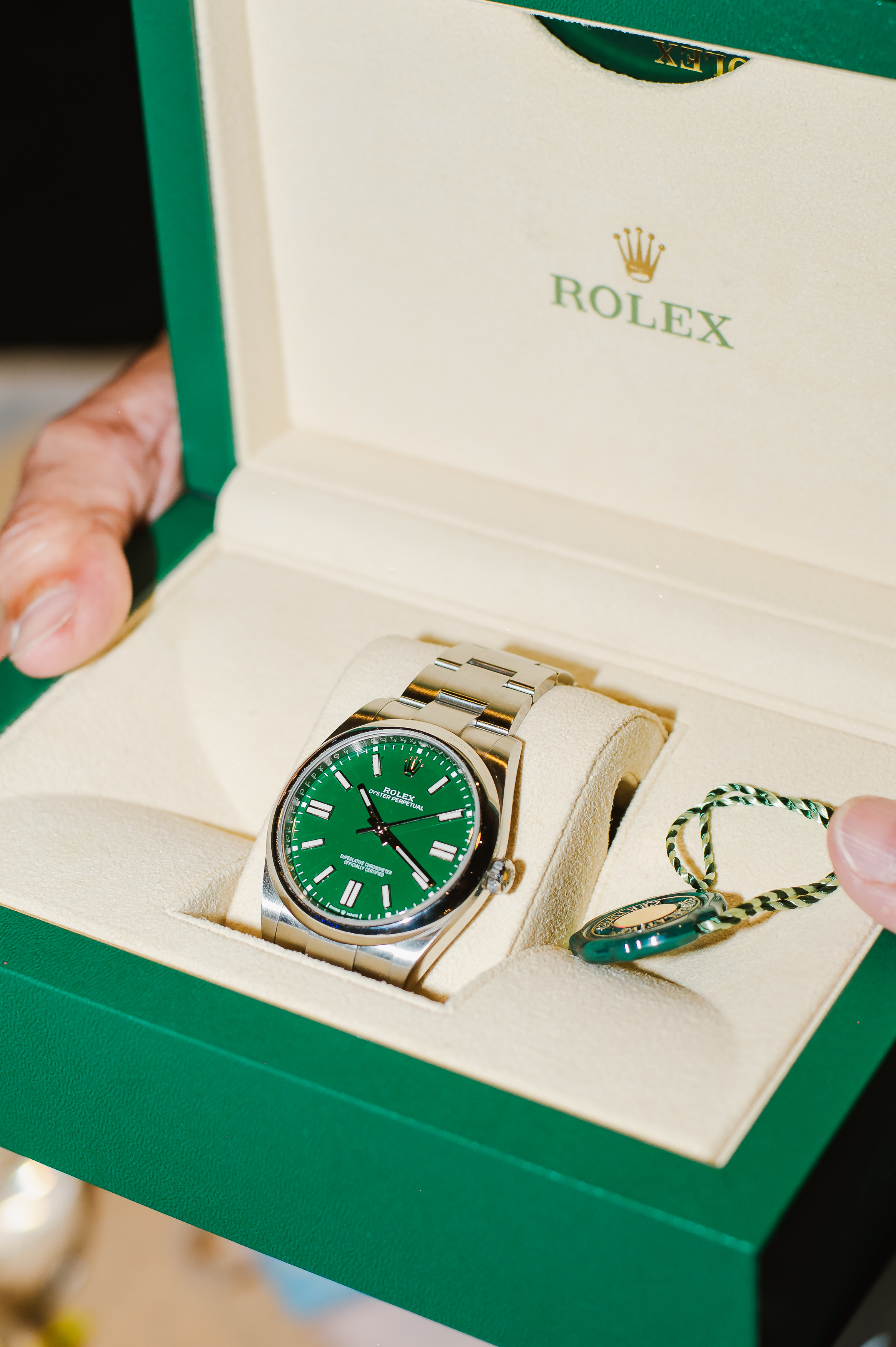 Rolex Oyster Perpetual, Green Dial